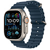 Apple Watch Ultra 2 49mm Natural Titanium Case Blue Ocean Band, Для других стран AWU2-3